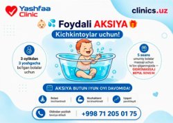AKSIYA — kichkintoylar uchun Yashfaa Clinic klinikasida!